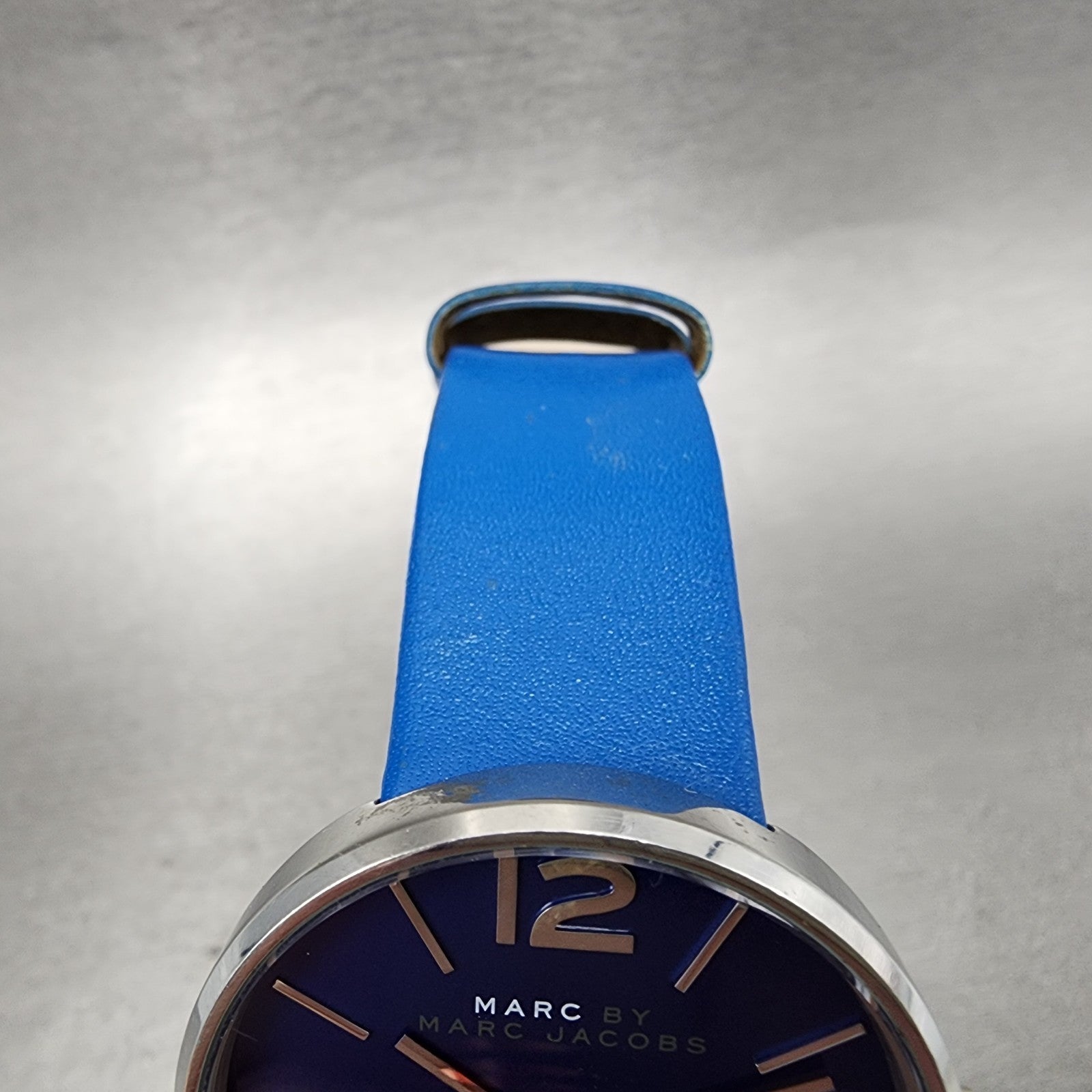 Marc Jacobs Peggy Watch Women 36mm Blue Dial Steel Round MBM1364 New Battery5