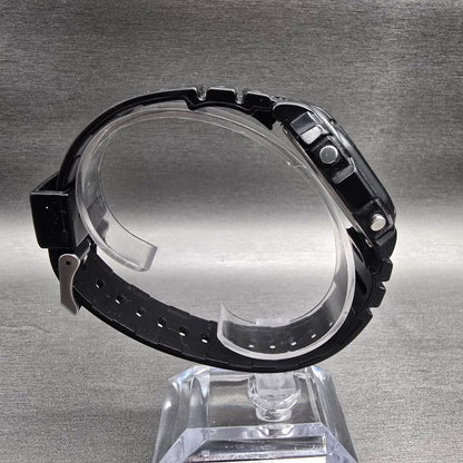 Casio F-108WH Watch Men 42mm Black Black Chrono Alarm Rectangle New Battery 458
