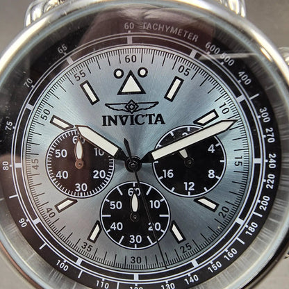 Invicta Speedway Chronograph Watch Men 44mm Blue Dial Silver Tone 47359 New Batt2