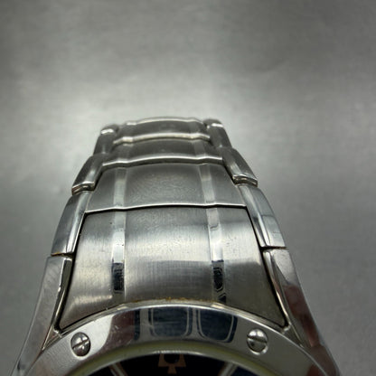 Bulova Marine Star Watch Men 40mm Blue Dial Silver Tone Date 96G92 New Battery4