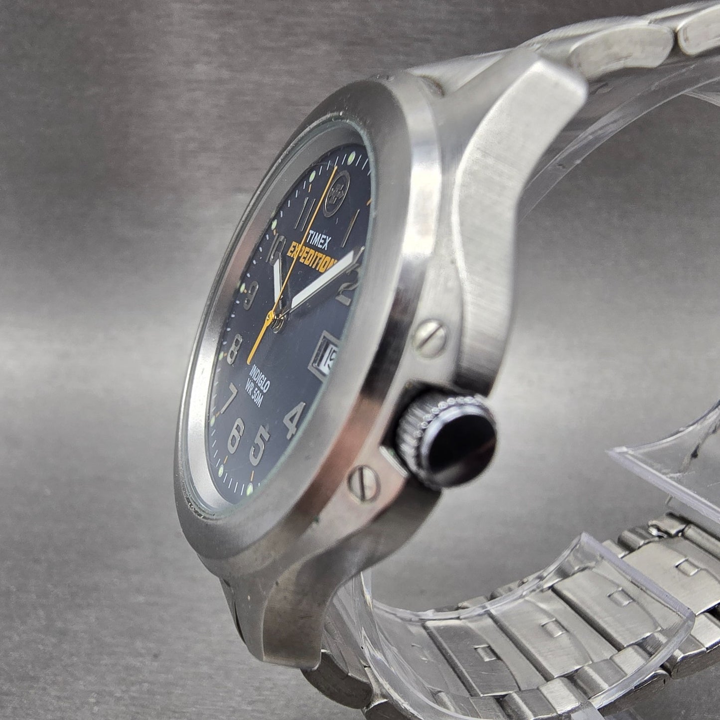 Timex Expedition Watch Men 39mm Blue Dial Silver Tone Date T46861 New Battery2