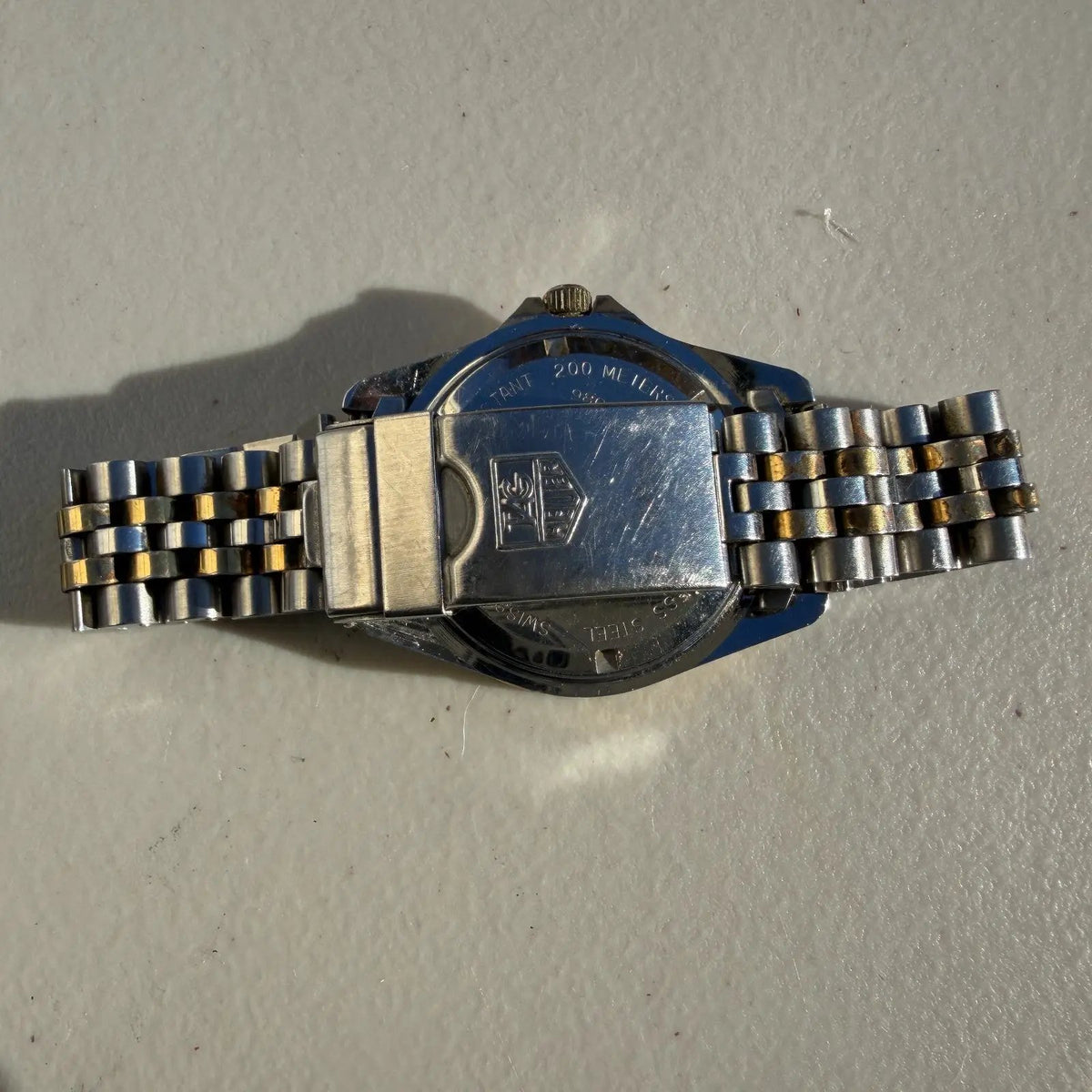 Tag Heuer Professional 200 Watch Men 38mm Black Dial Two Tone Date 980.020B PART7