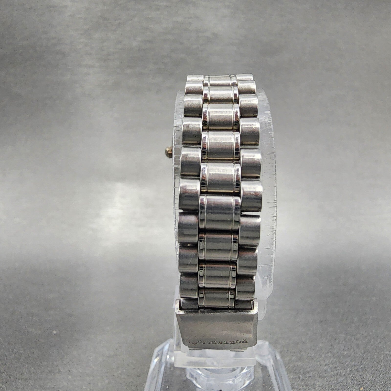 Tiffany Portfolio Watch Women 24mm White Dial Stainless Steel Round New Battery7