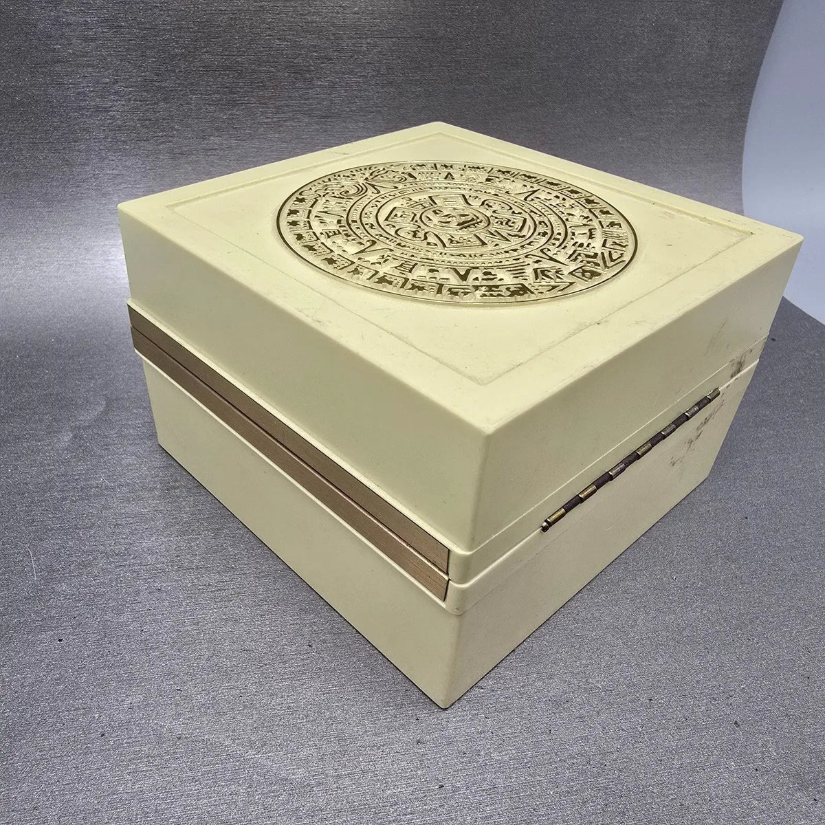 Hamilton Presentation Watch Box Case Orange Cream Vintage Square4