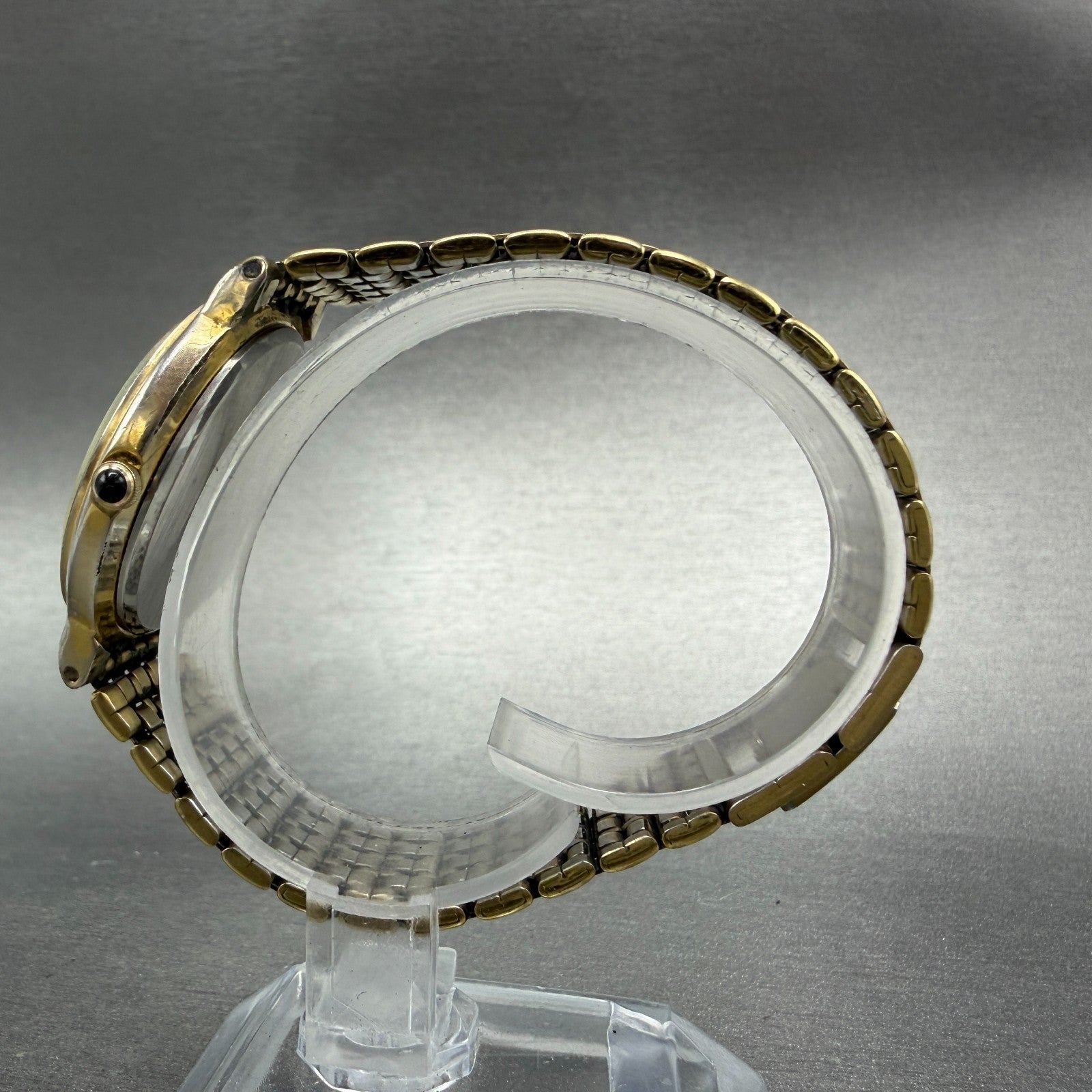 Citizen Watch Unisex 33mm White Dial Gold Tone Date Round 5510-S19546 PARTS7