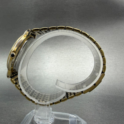 Citizen Watch Unisex 33mm White Dial Gold Tone Date Round 5510-S19546 PARTS7