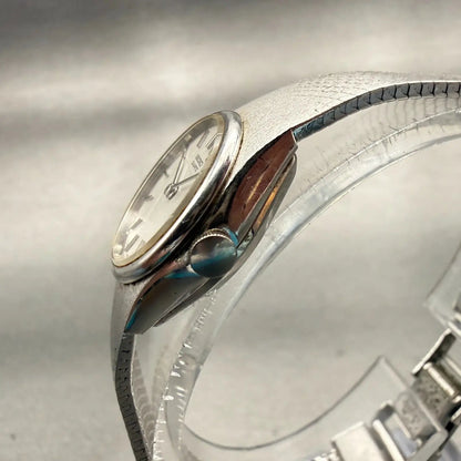 Seiko Watch Women 19mm Silver Dial Silver Tone Round 16-0079 Vintage New Battery2