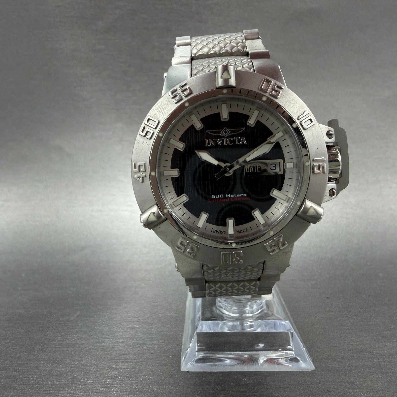 Invicta Subaqua Noma Dive Watch Men 42mm Black Dial Steel Date 5422 New batt5