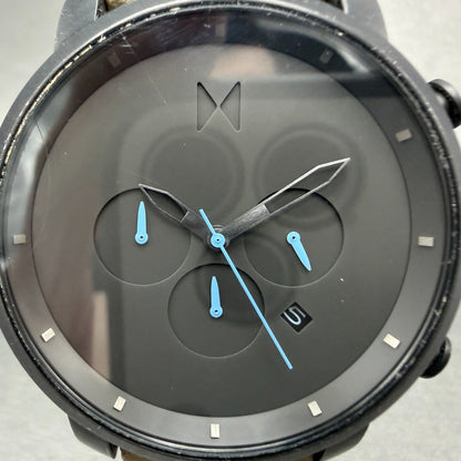 MVMT Chronograph MC02 Watch Men 45mm Black Dial Black Tone Date Round New Batter1