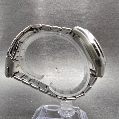 Casio Wave Ceptor Watch Men 42mm White Dial Steel Solar Analog Digital Works JDM8