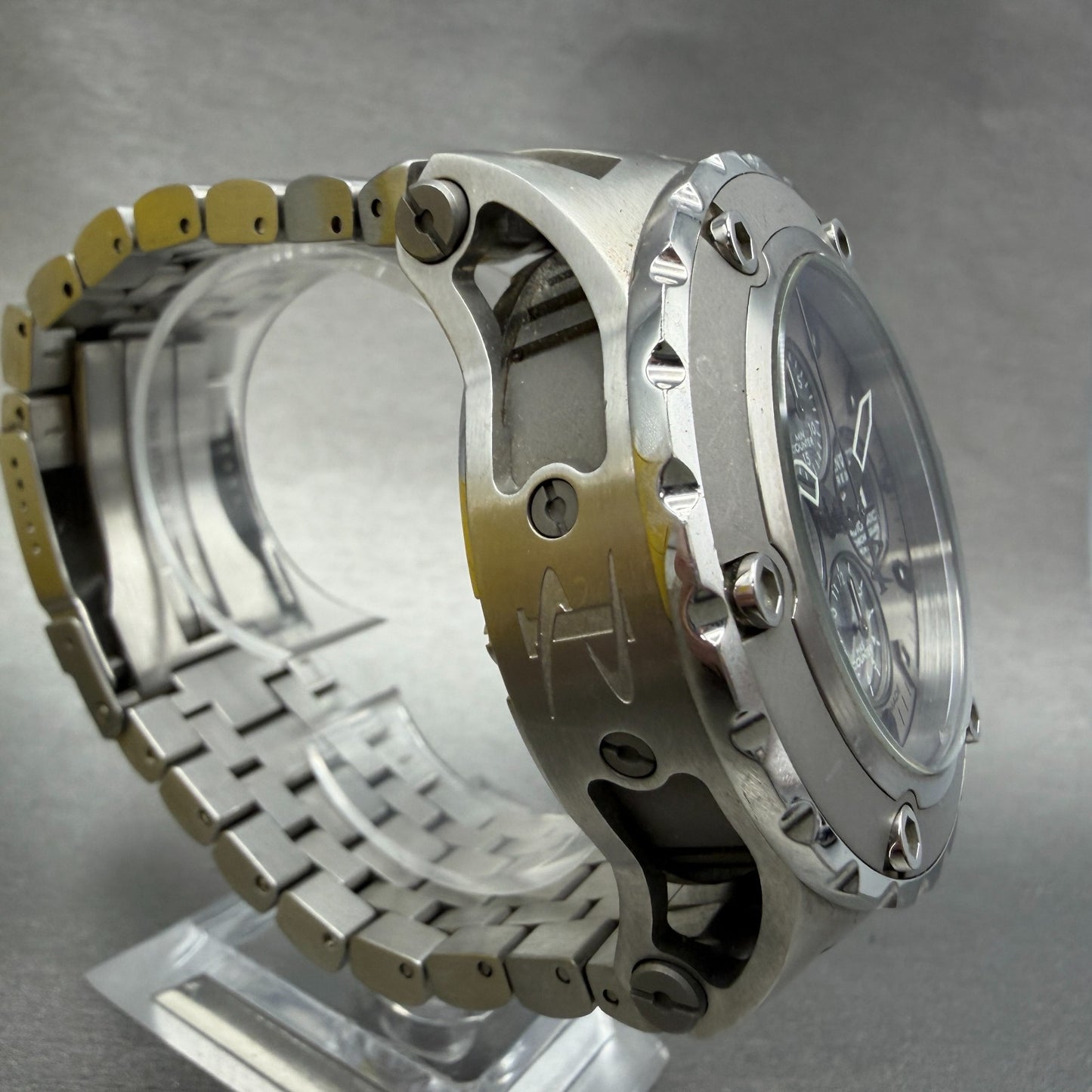 Invicta Reserve Subaqua Chrono Watch Men 52mm Skeleton Dial Automatic Steel 09714