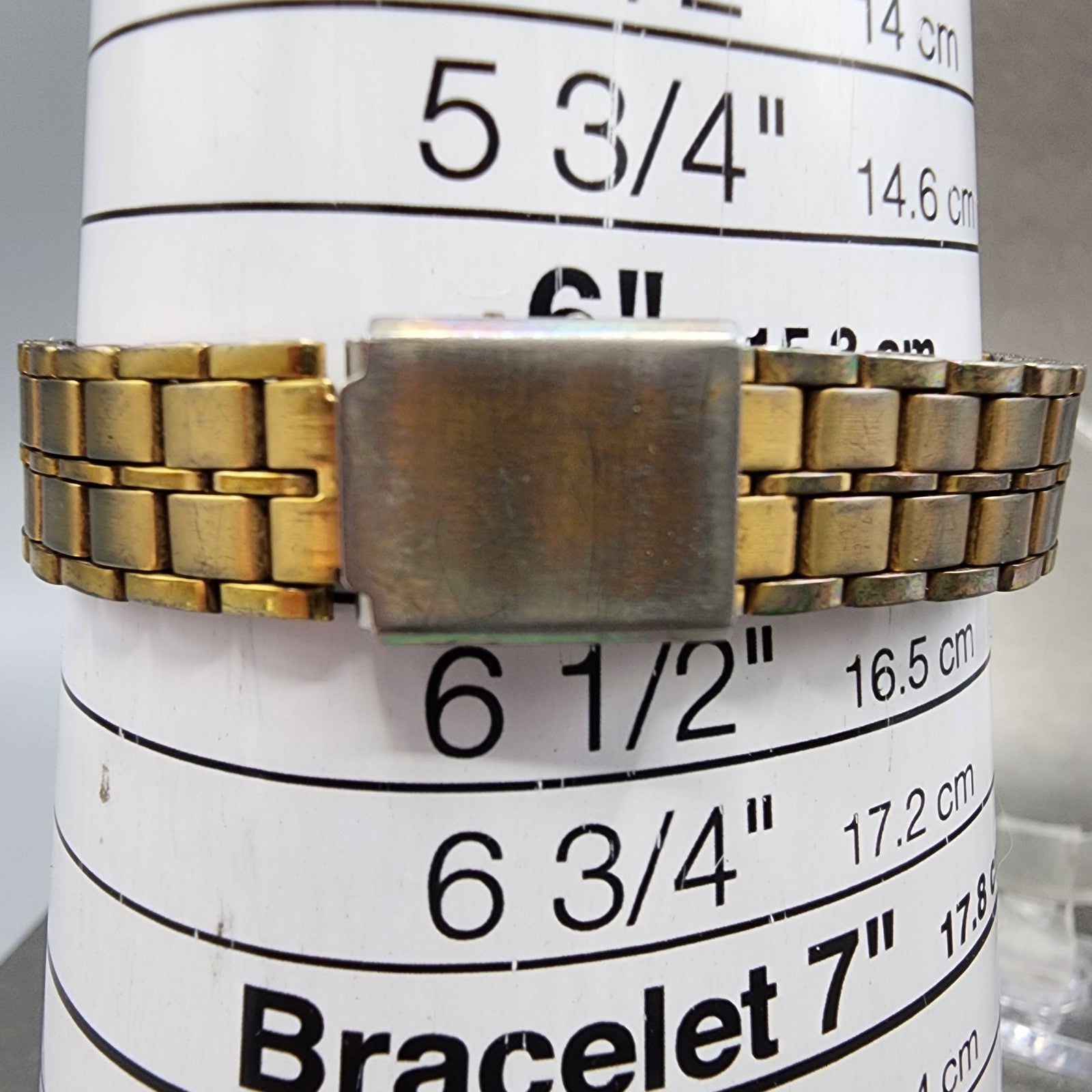 Seiko Watch Women 27mm Silver Dial Gold Tone Round 47205120 New Battery10