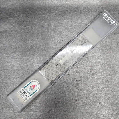 Swatch Tai Sun Watch Men 34mm Silver Dial Green Case GG133 New Battery NOS17