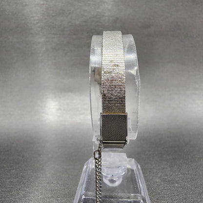 Seiko Watch Women 18mm White Dial Silver Tone Rectangle 2320-5269 New Battery