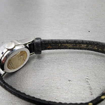 Waltham Watch Women 18mm Silver Dial Silver Tone Round Manual Wind Runs VTG11