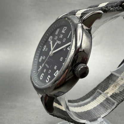 Timex Weekender Watch Men 38mm Black Dial Black Tone Round T2N889 New Battery2