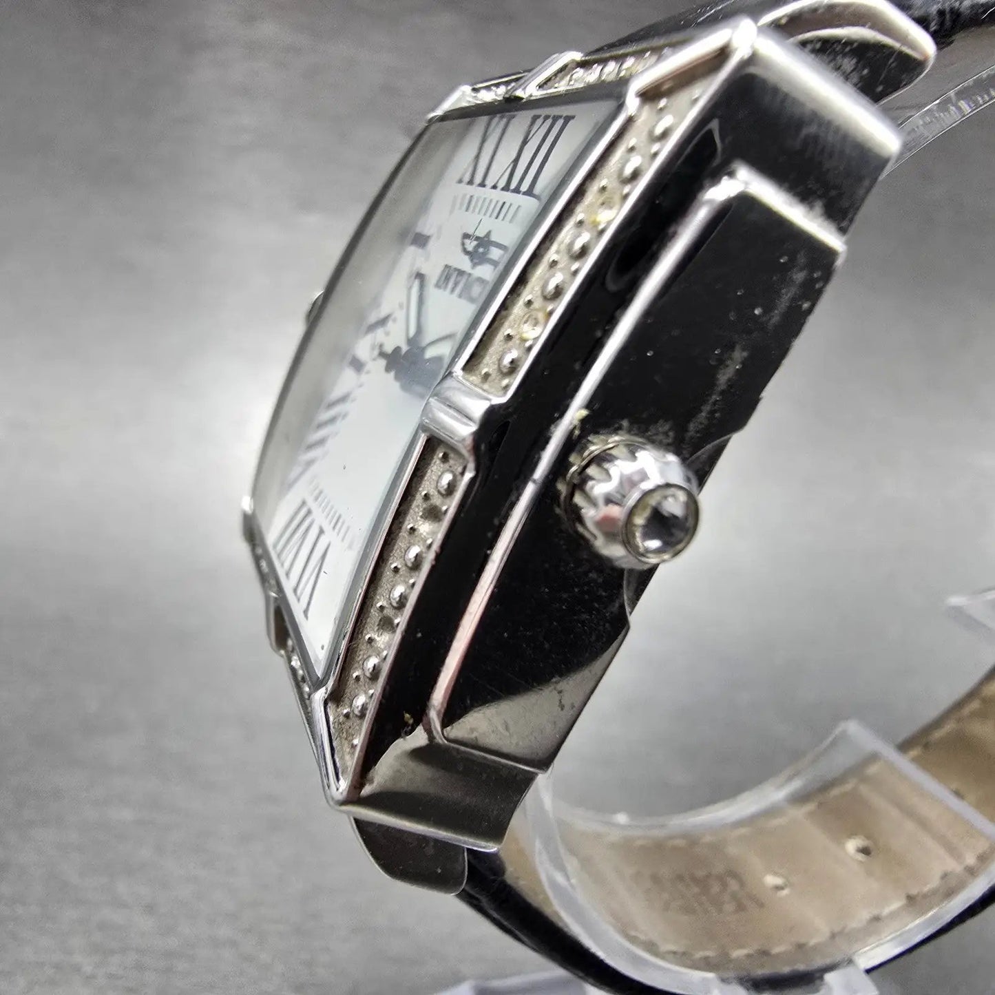 Invicta Wildflower Tank Watch Women 33mm White Dial Silver Tone 14433 New Batt2