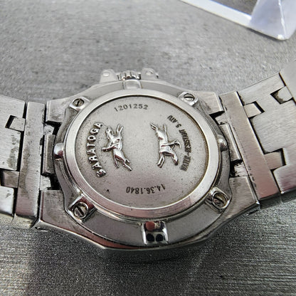 Concord Saratoga Watch Women 25mm White Dial Stainless Steel Date Round New Batt9