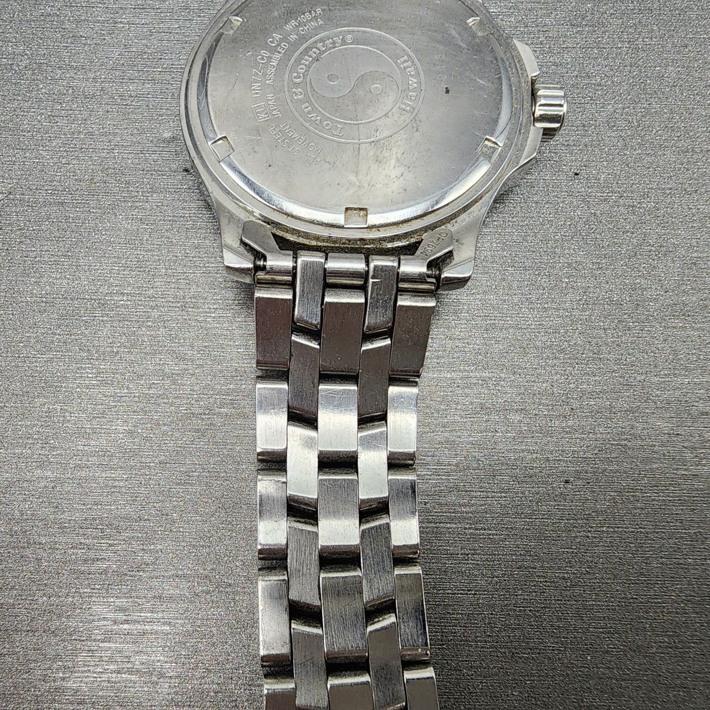 Orient Town & Country Dive Watch Men 38mm Black Dial Steel Date Round New Batt10