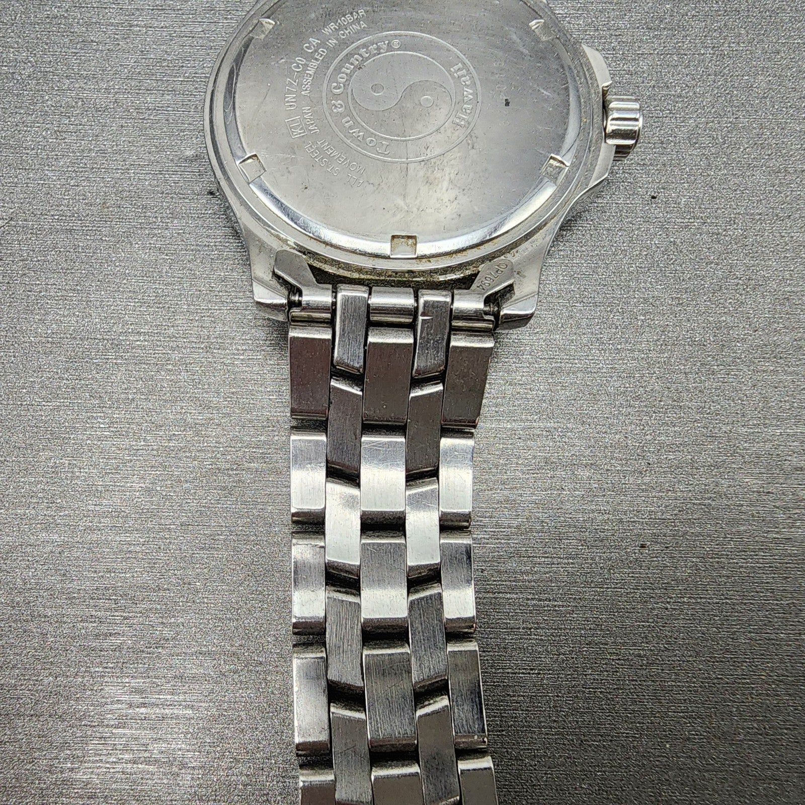 Orient Town & Country Dive Watch Men 38mm Black Dial Steel Date Round New Batt10
