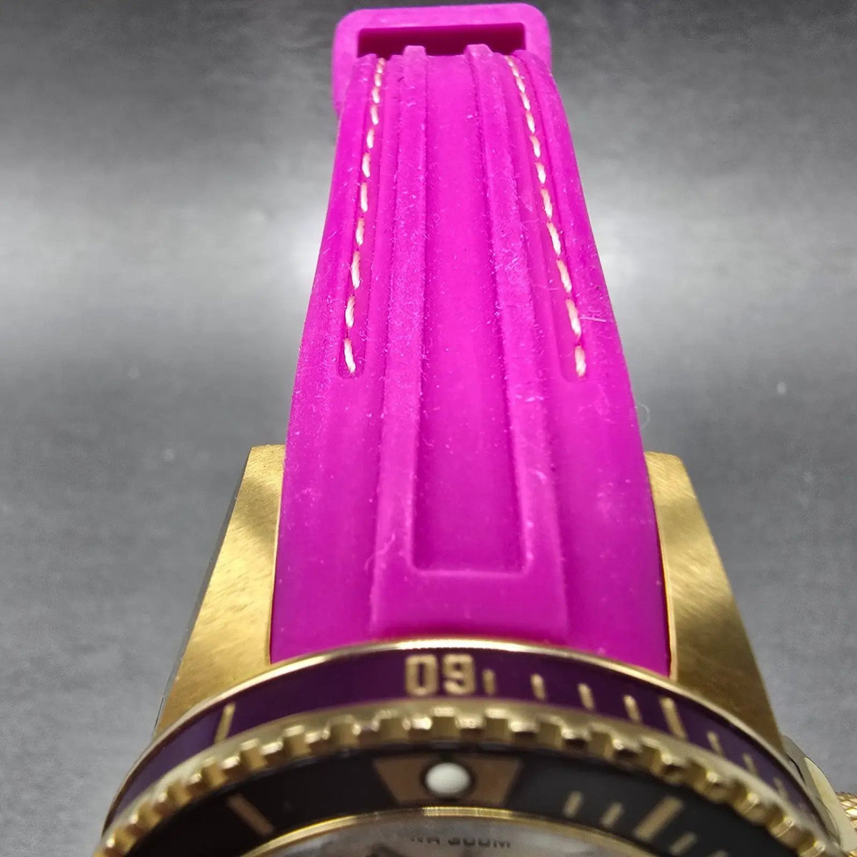 Invicta Grand Diver Watch Women 37mm Champagne Dial Gold Date 20710 New Battery4