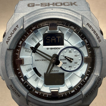 Casio G-Shock GA-150A Watch Men 52mm Analog Digital Blue Round New Battery ABC1