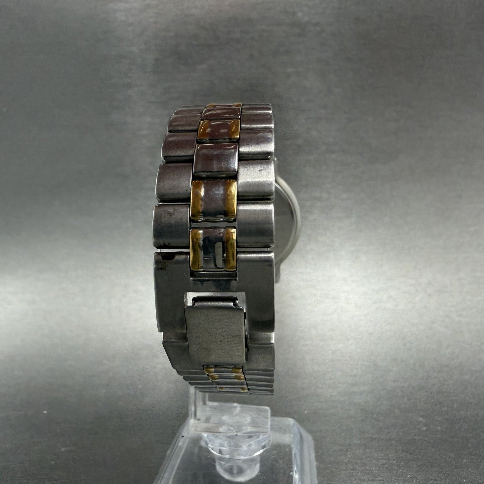 Seiko Lucent Watch Men 31mm White Dial Two Tone 5e21-6b70 New Battery JVTUTU7