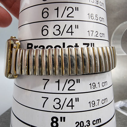 Seiko Watch Women 21mm White Dial Gold Tone Date 2a22-5080 New Battery READ!!!!!