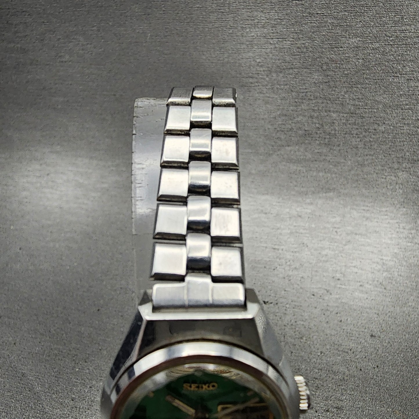 Seiko Automatic Watch Women 25mm Green Dial Silver Tone Daydate 22060410 Runs4