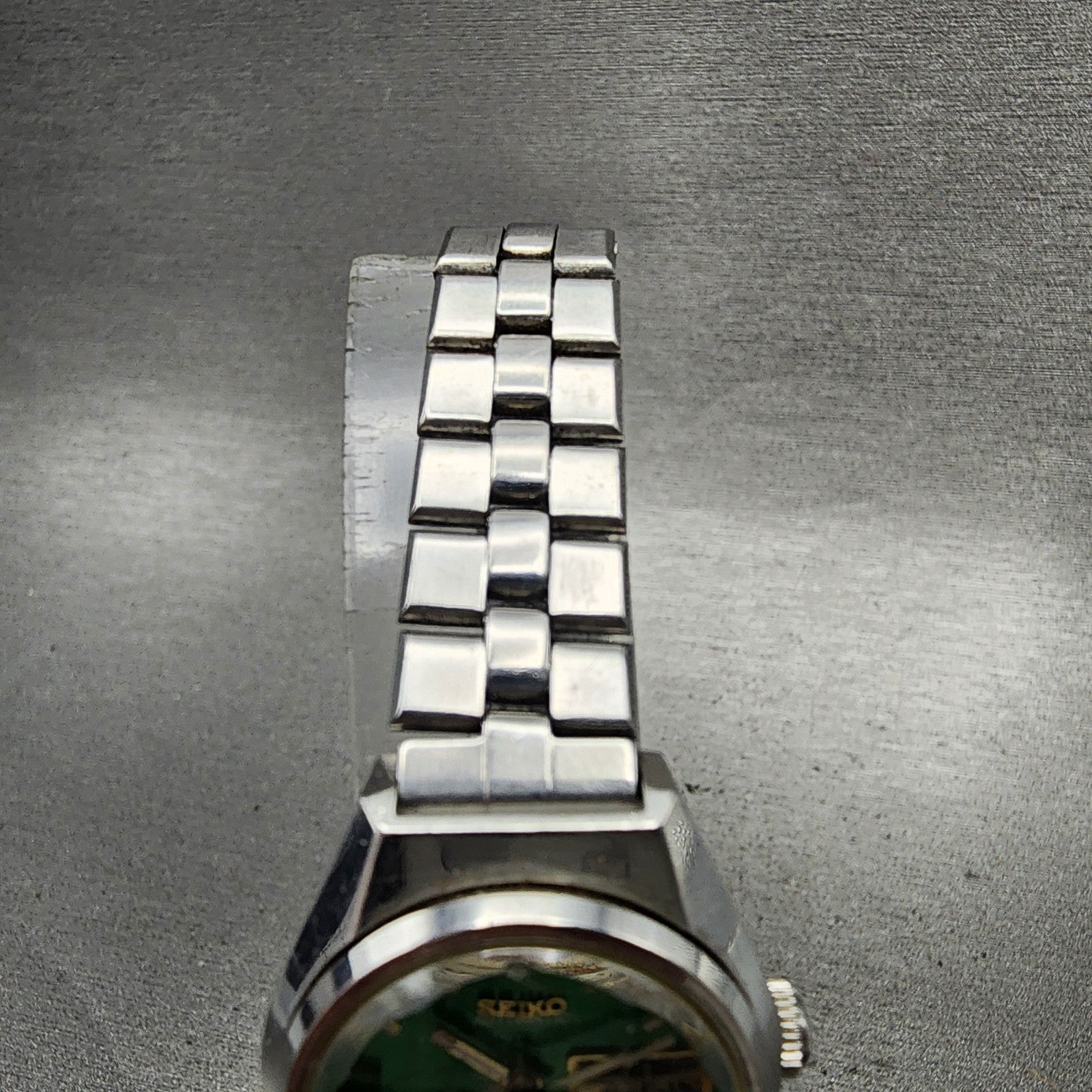 Seiko Automatic Watch Women 25mm Green Dial Silver Tone Daydate 22060410 Runs4