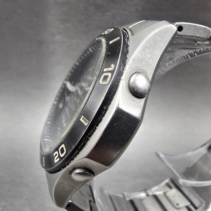 Casio Overland Watch Men 42mm Black Dial Steel Date Solar Round OVW-110 READ!!!J7
