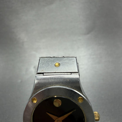 Movado Museum Watch Women 23mm Black Dial Two Tone Round 86-A1-836K New Battery4