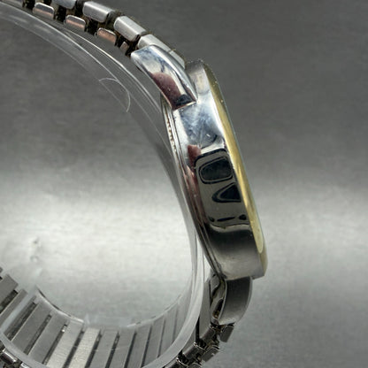 Timex Easy Reader Watch Men 35mm White Dial Two Tone Date Round New Battery3