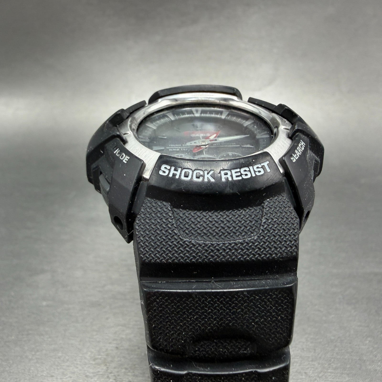 Casio G-Shock GW-1500A Watch Men 48mm Analog Digital Black BROKEN BAND Runs2