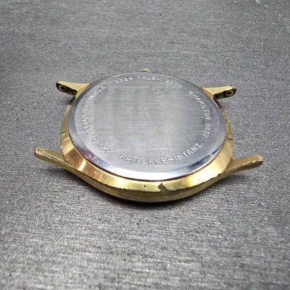 Hamilton Watch Men 34mm Champagne Dial Gold Round 9812U Operating Engineer PARTS9