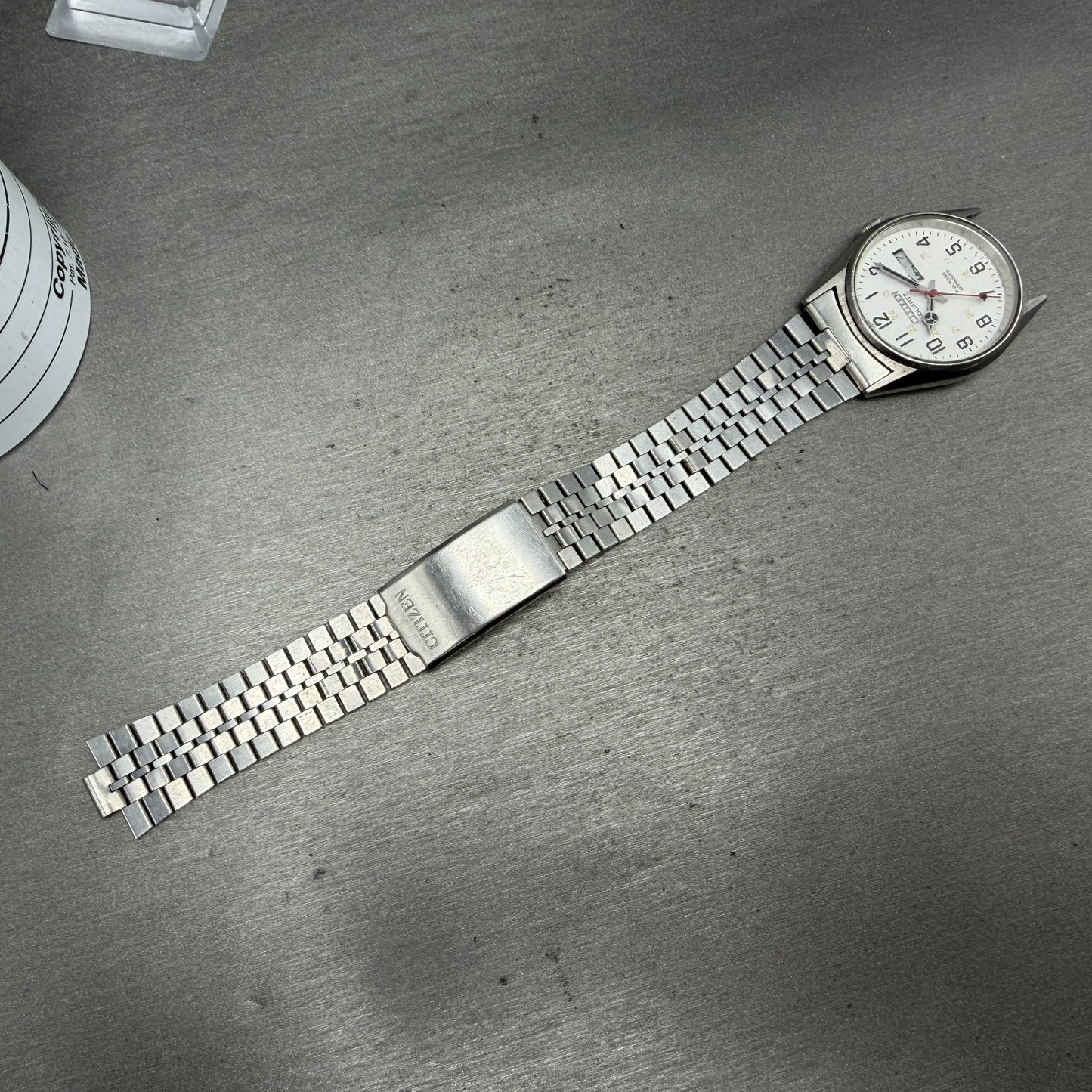 Citizen Railroad Approved Watch Men 35mm White Dial Silver 3801-892053 PARTS7