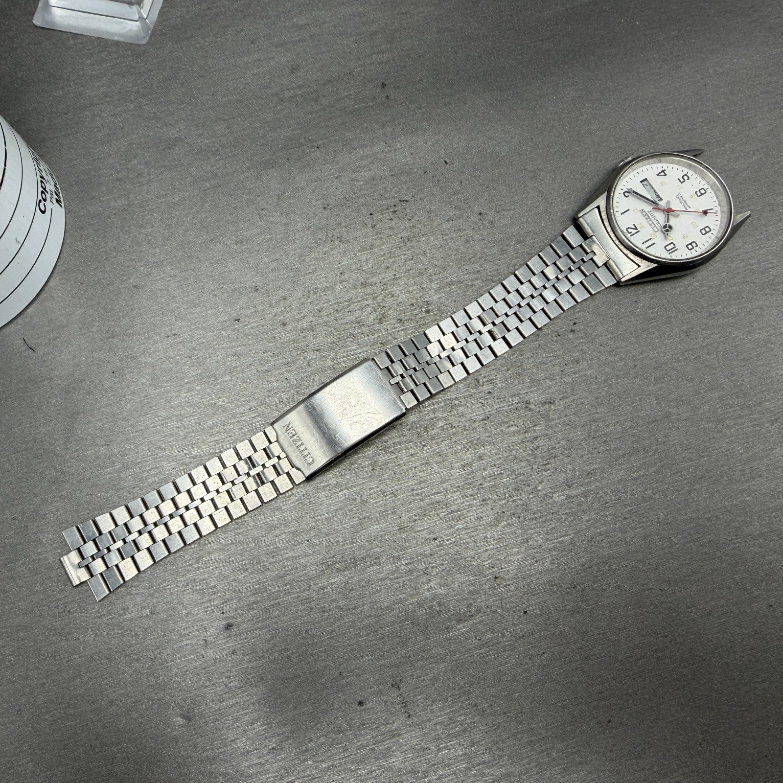 Citizen Railroad Approved Watch Men 35mm White Dial Silver 3801-892053 PARTS7
