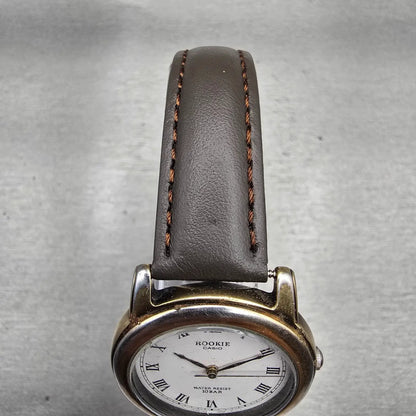Casio Rookie Watch Men 32mm White Dial Gold Tone Round RKT-720 New Battery4