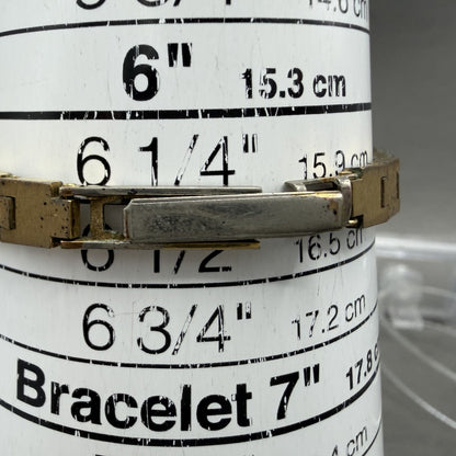 Bulova accutron Watch Women 18mm Gold Dial Gold Tone Oval New Battery VTG10