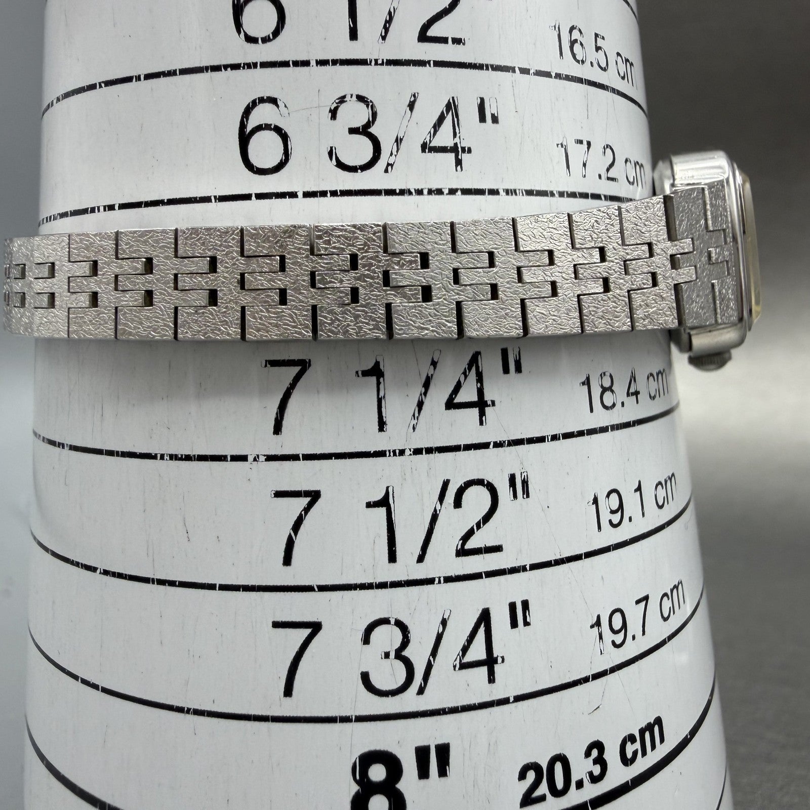 Seiko Watch Women 16mm Silver Dial Silver Tone Rectangle 5420-5079 New Battery10