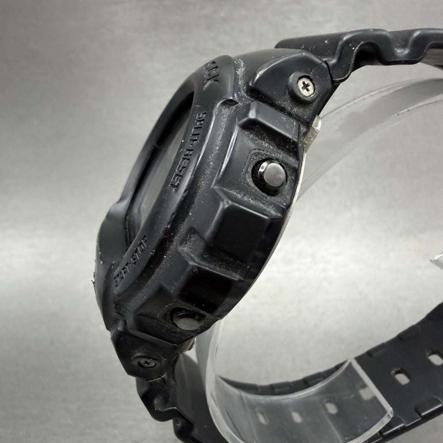 Casio GShock DW6900MS Watch Men 50mm Digital LCD Black Tone Alarm Chrono Works2