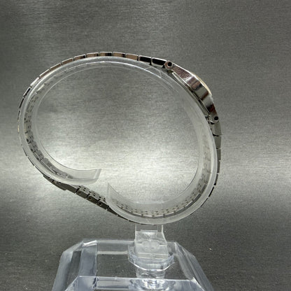 Seiko Watch Women 17mm Silver Dial Silver Tone Oval 2C205759 VTG New Battery9