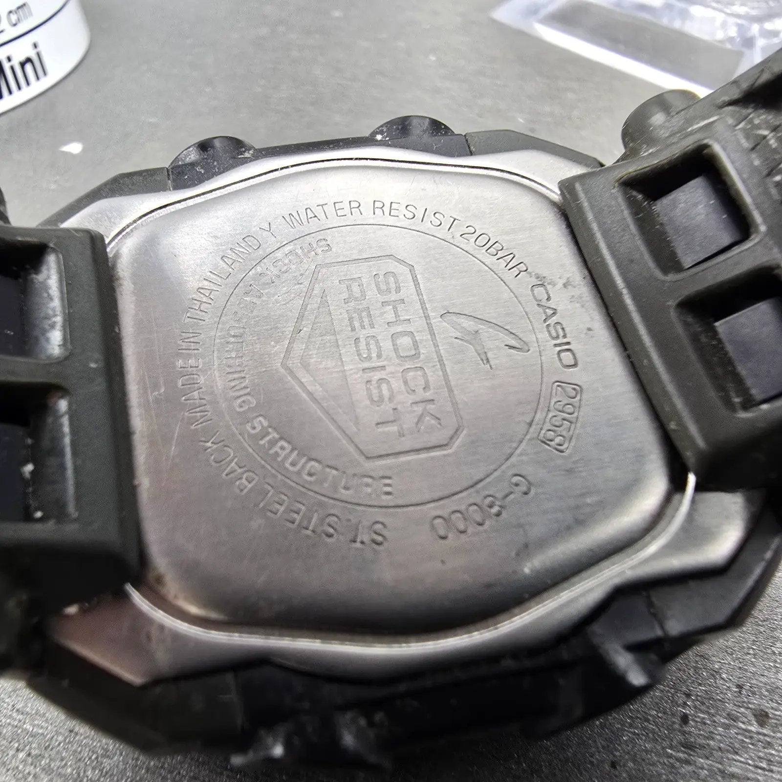 Casio G-Shock G-8000 Watch Men 40mm Green Alarm Chronograph New Battery9