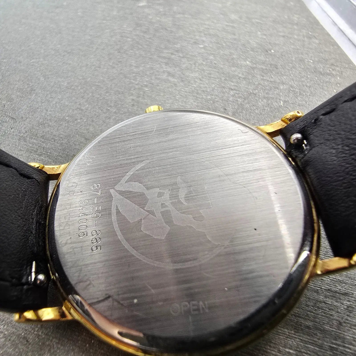 Movado Watch Men 34mm White Dial Gold Tone Round 87-59-885 New Battery LP9