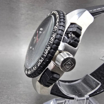 Invicta S1 Chronograph Watch Men 48mm Black Dial Silver Tone Date 1453 New Batt2