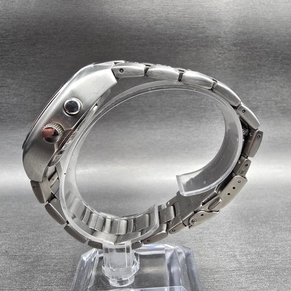 Fossil Big Tic Dragon Watch Men 38mm Red Dial Silver Tone Oval JR-8161 New Batt6