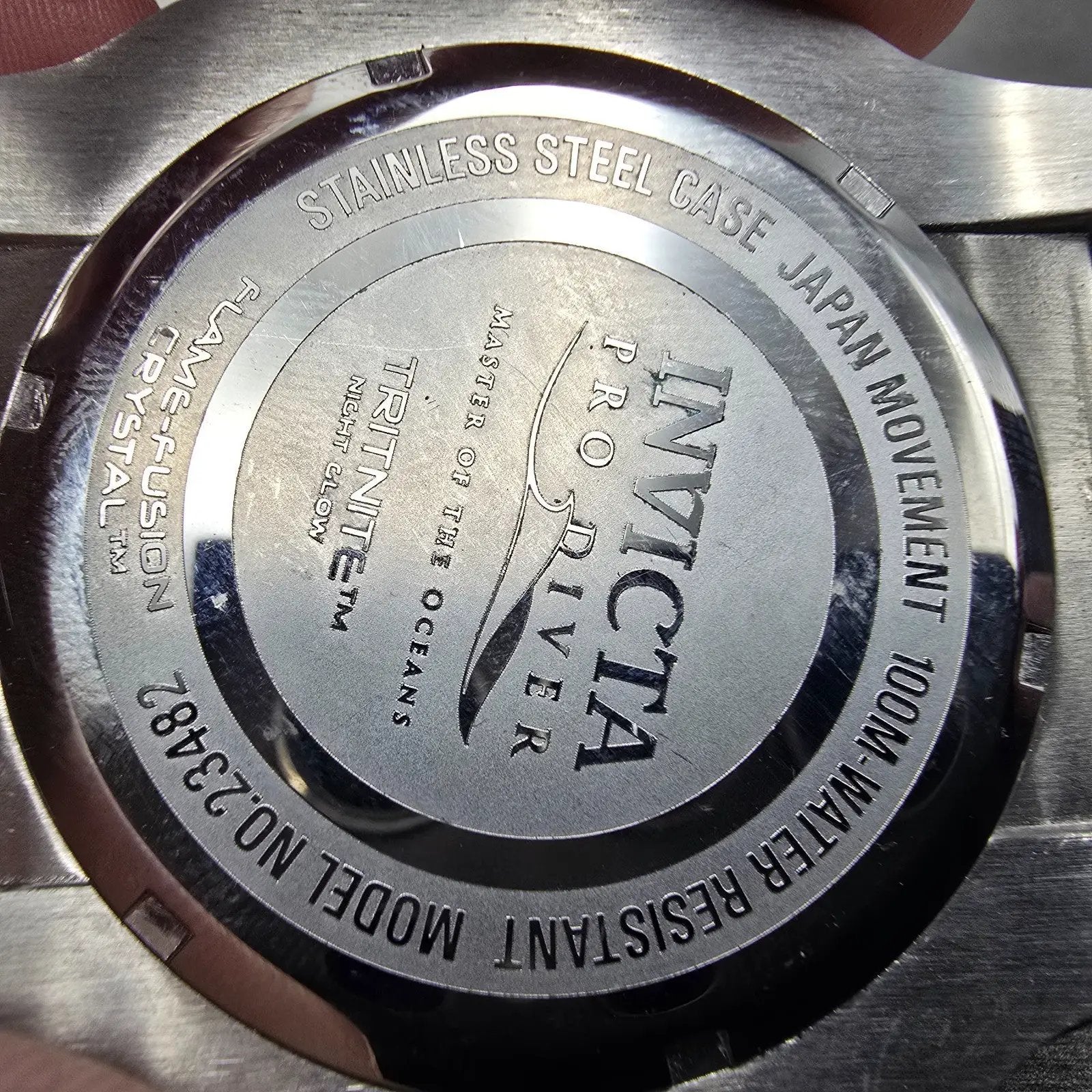 Invicta Pro Diver Watch Men 52mm Blue Dial Silver Tone Date 23482 New Battery7