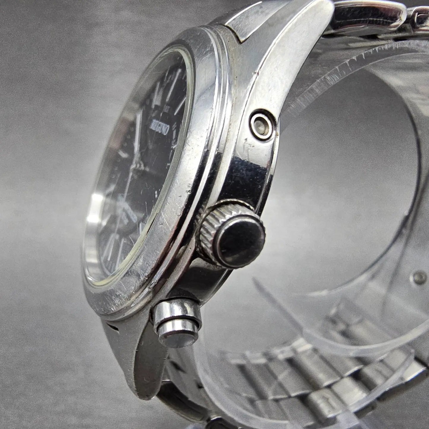 Citizen Reguno Watch Men 36mm Black Dial Steel Solar Radio Controlled Round PART4