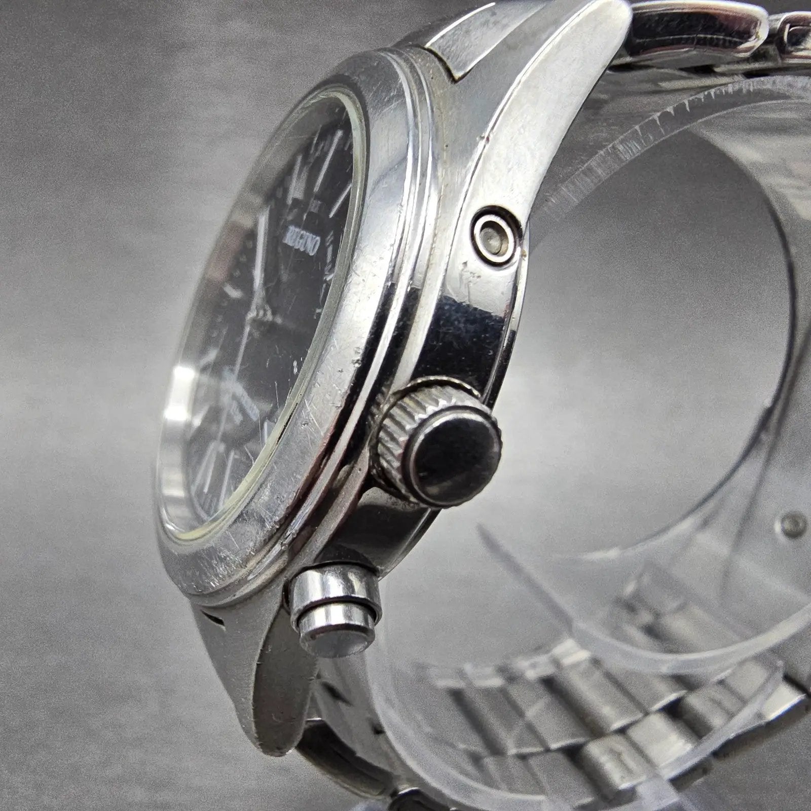 Citizen Reguno Watch Men 36mm Black Dial Steel Solar Radio Controlled Round PART4