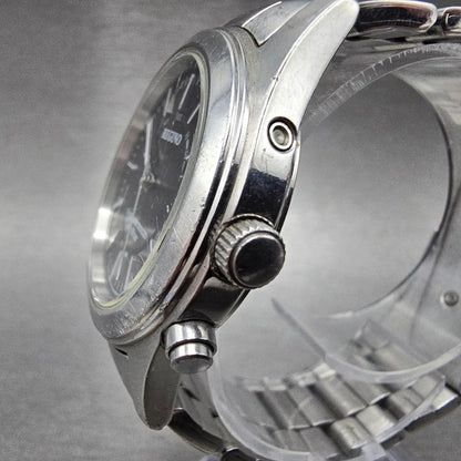 Citizen Reguno Watch Men 36mm Black Dial Steel Solar Radio Controlled Round PART4